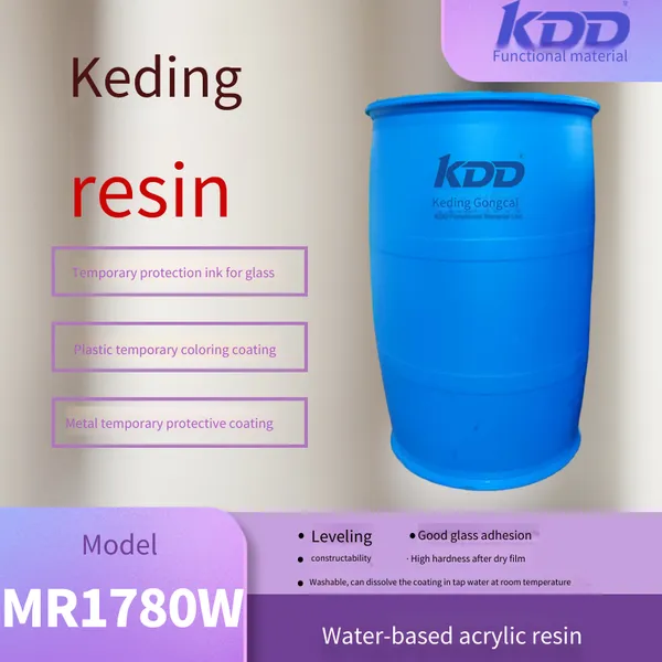 Kdd Resin 1780w Waterborne Acrylic Resin for Temporary Glass Protection Ink Coating