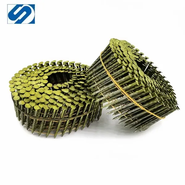China Factory Supply Coil Nail Spiral Shank Painting for Pallets Fastener
