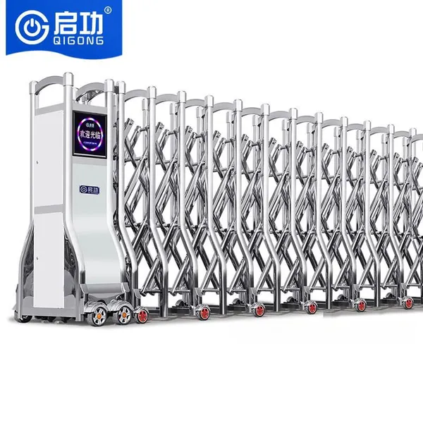 Automatic Door Electric Retractable Gate Remote-controlled Electric Gate Stainless Steel Telescopic Gate
