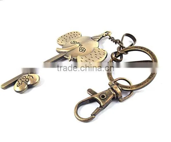 Keychain Manufacturers in China Promotional Oem Laser Logo Elephant Keychain photo-4