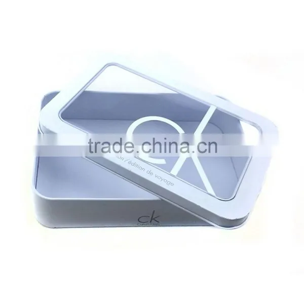 Rectangular Metal Tin Pencil Box for Stationery With Window photo-4