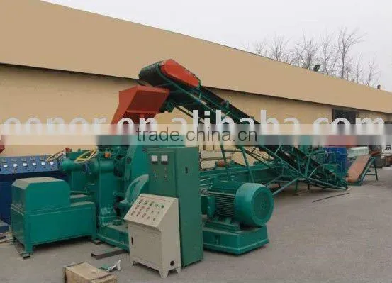 Waste Tire Recycling Machine With Rubber Crusher / Waste Tyre Recycling Crumb Rubber Production Machine