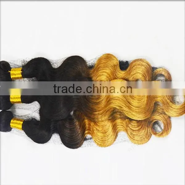 Two Tone Hair Extension Real Human Hair for Sale China Ombre Bundles 100% Remy Human Hair Extension photo-3
