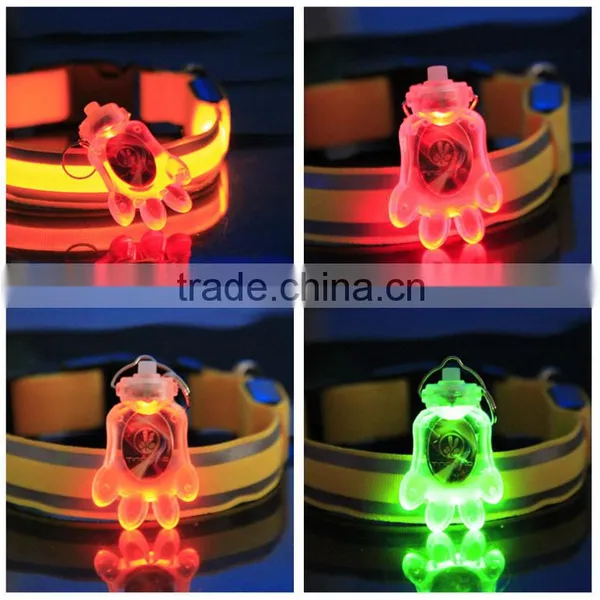 Pet Supplies Wholesale Pet Signs Cool Led Light Foot Shape Dog Pendant Luminous Pendants photo-5