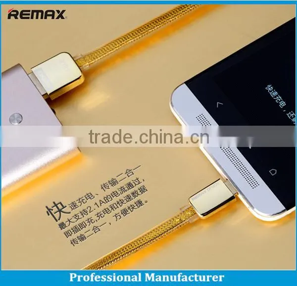 Remax Gold Kingkong TPE Copper Core 2.1A Safe Data Usb Cable photo-3