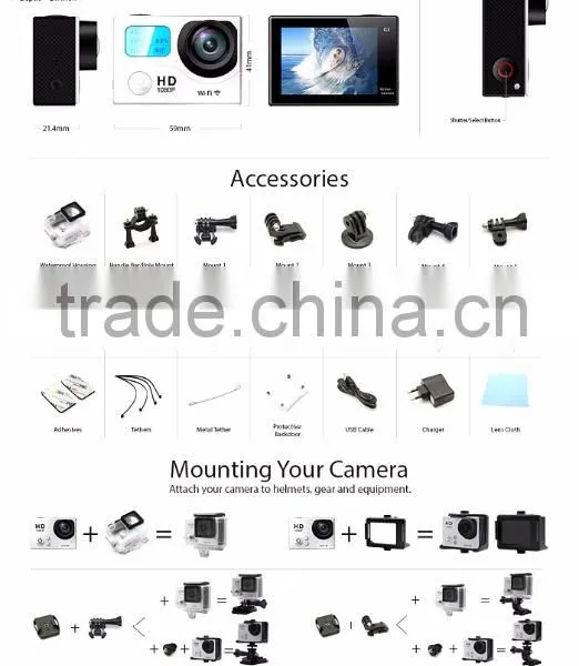 G3 Waterproof Full HD 1080P MINI Wifi Sport Action Camera photo-4