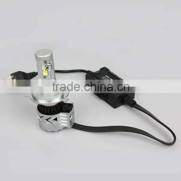 OEM Good Quality 3000lm per Bulb 12v Led Headlight C-ree Xml2 h4 Auto Headlight photo-2