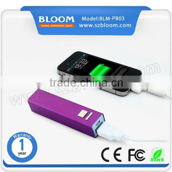 Smartphone Lipstick 2600mah External Power Bank .metal External Power Bank Charger photo-4