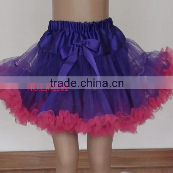 2016 Halloween Kids Party Purple Tutu Ruffle Baby Violet Girls Tutus Boutique Dance Partiesa Djustable Waist Peittiskirt photo-4
