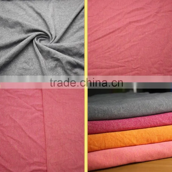 Wholesale Factory Price Melange Polyester Viscose Elastane Fabric for Crop Top and Workout Clothing photo-5
