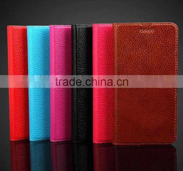 Simple Series Genuine Leather Case Flid Cover Case For Xiaomi Red Mi Note 2 Flid CASE With Six Colors MT-4375 photo-6