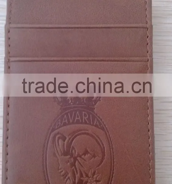 High Quality Promotion Custom Real Leather Printing Magic Wallet photo-3