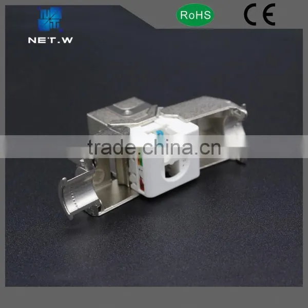 Wires And Cable Use Shield Toolless Cat 6 Rj45 Keystone Jack photo-5