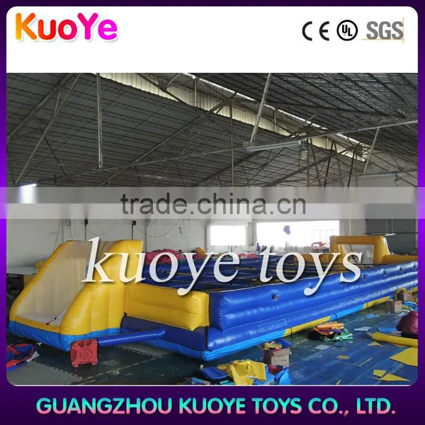 Soap Foolball Field With Inflatable Big Inflatable Soap Football Field Soap Football Pitch photo-2