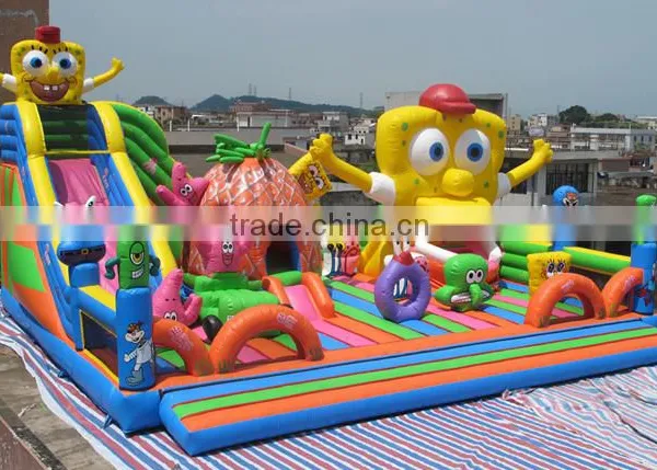 Russia Model Amazing Spongebob Inflatable Trampolines From China Quality Choice photo-3