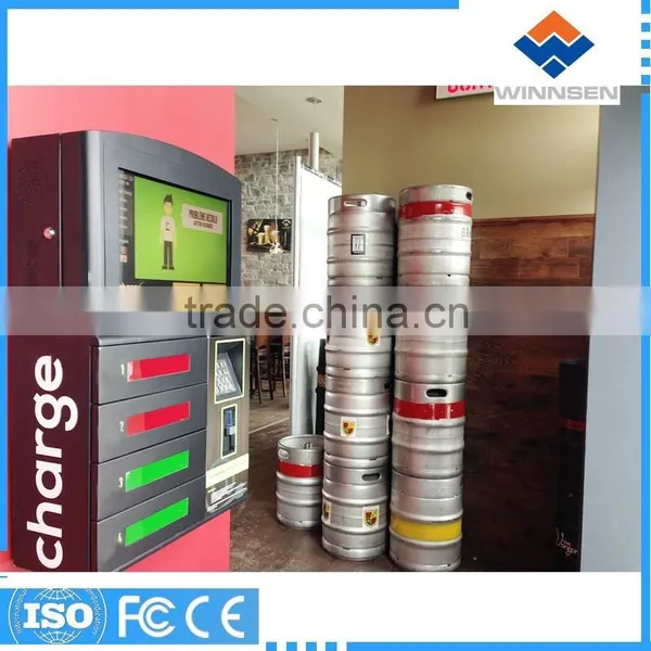 Customized Self Service Wall Mounted Wifi Coin Operated Cell Phone Charging Station APC-04B photo-2