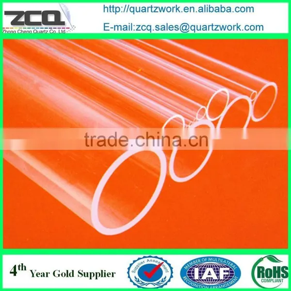 80mm Diameter 5mm Thickness Quartz Tube Quartz Tube Flange Quartz Tube photo-4