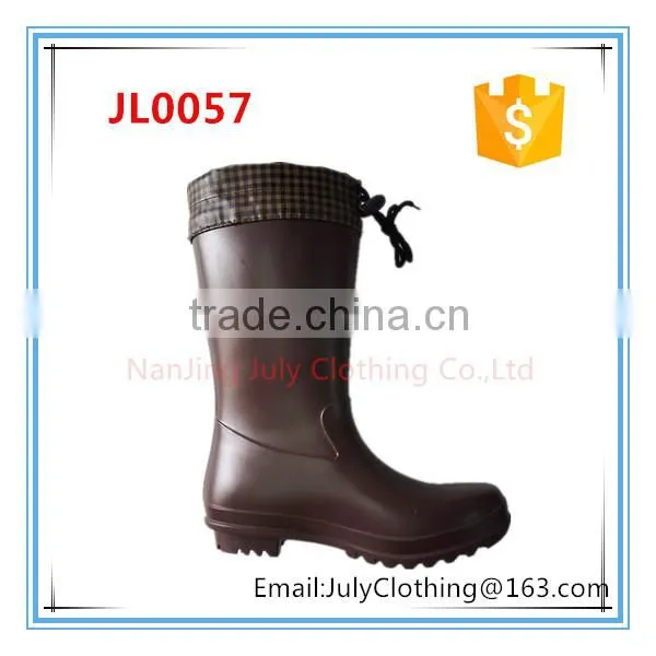 2017 New Arrival Women Ladies Long Rubber Boots With Zipper photo-4