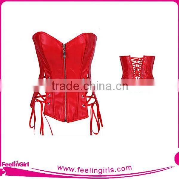 China GuangDong Xxxl Sexy Leather Corset Tops Pattern photo-3