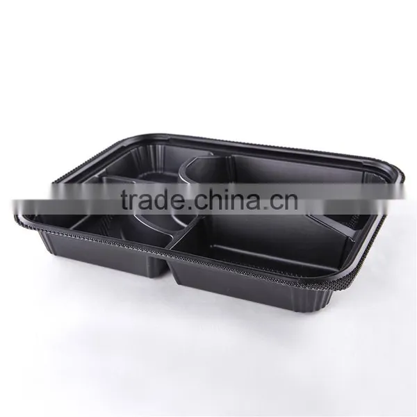 KW3-1102 Food-grade and Rectangular Disposable Clear Plastic Divided Food Serving Tray (264*204*46mm), OEM Orders Are Welcome photo-4