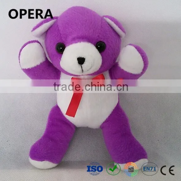 Cute Soft Plush Animal Bow Big Teddy Bear Purple