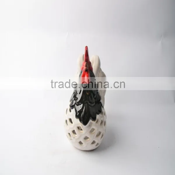 Cock Design Ceramic Candle Holder photo-2