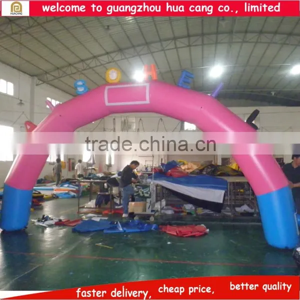 Cheap Advertising Inflatable Arch Gate Decorated With Cartoon , Inflatable Display Arch for Sale photo-3