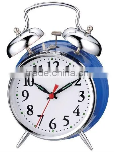 4.5 Inch Metal Case Mechanical Alarm Clock Movement, Desktop Clock photo-2