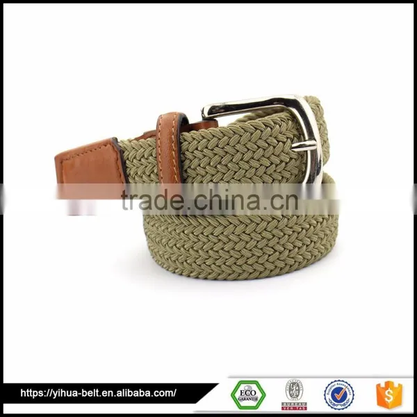 Braided Elastic Men Stretch Belt for Fashion Accessories