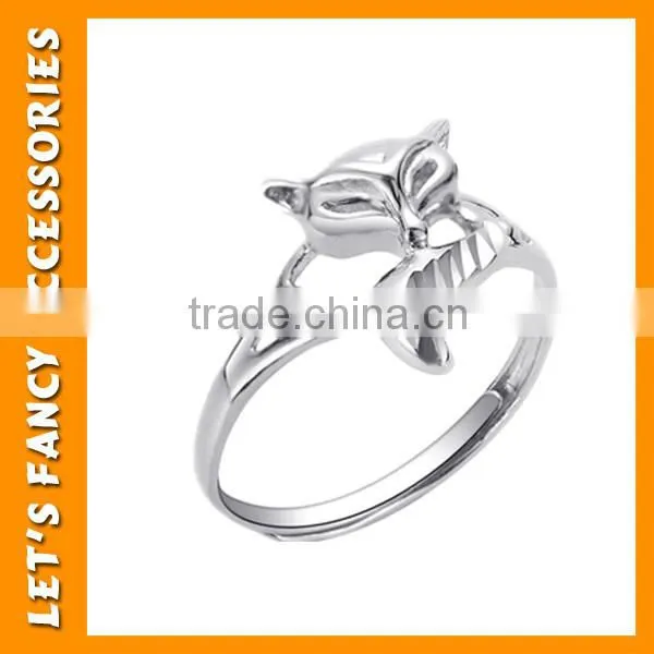 Wholesale Top Fashion Adjustable Size Cute Lovely 925 Sterling Silver Ring PGRG0088 photo-3