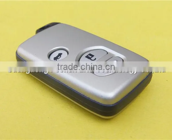 Uncut Valet Key 3 Buttons Smart Card Key Fob for Toyota Highlander RAV4 Car photo-5