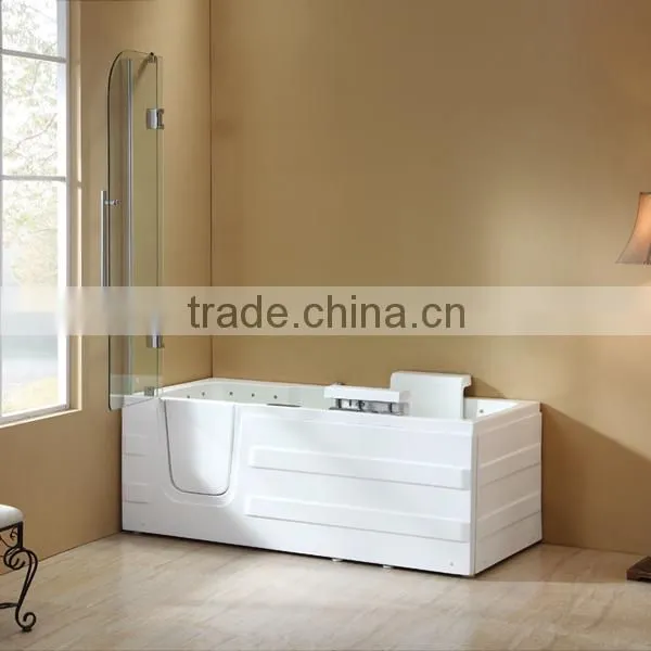 Q375G Walk Tub Shower Combo With Massage Bathtub/ Walk in Tub for Disable and Old People photo-4