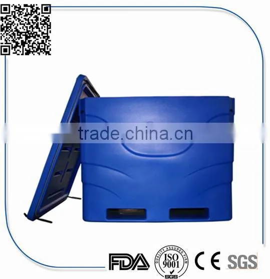 Plastic Rotationally Molded Large Cooler For Fish Frozen Storing Fish Bins photo-4