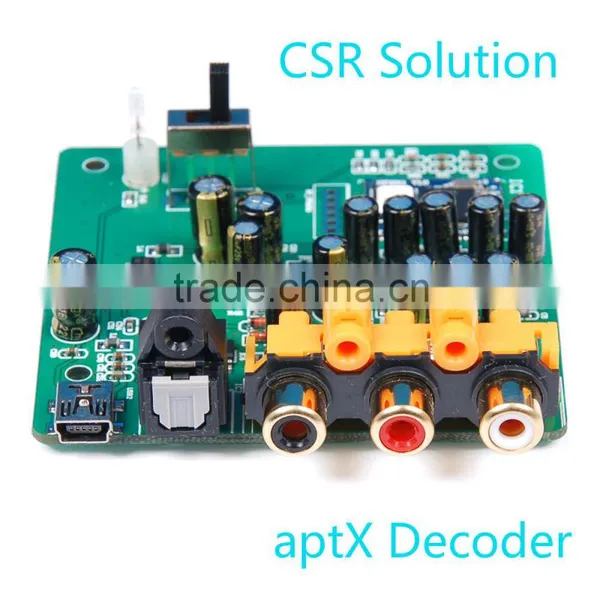 Bluetooth Line In L / R RCA SPDIF Toslink Optical Coaxial Adapter PCB Board