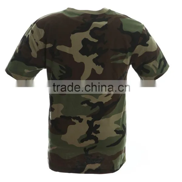 Camouflage Cotton Shirt Short Sleeve French Military Army Clothing photo-2