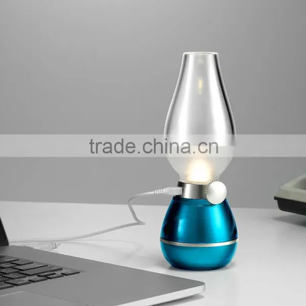 Creative Kerosene Oil Lamp Design With Dimmer Control Key for Indoor & Outdoor Use, Night Light, Reading Lights photo-2