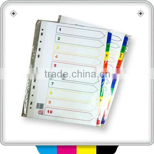 File Folder With Color Index Tab Dividers