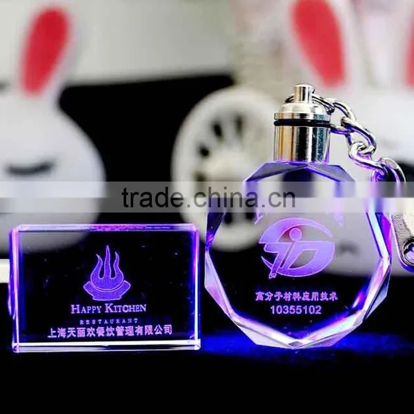 Wholesale Cute Small Crystal Cube Keychain Gift photo-3