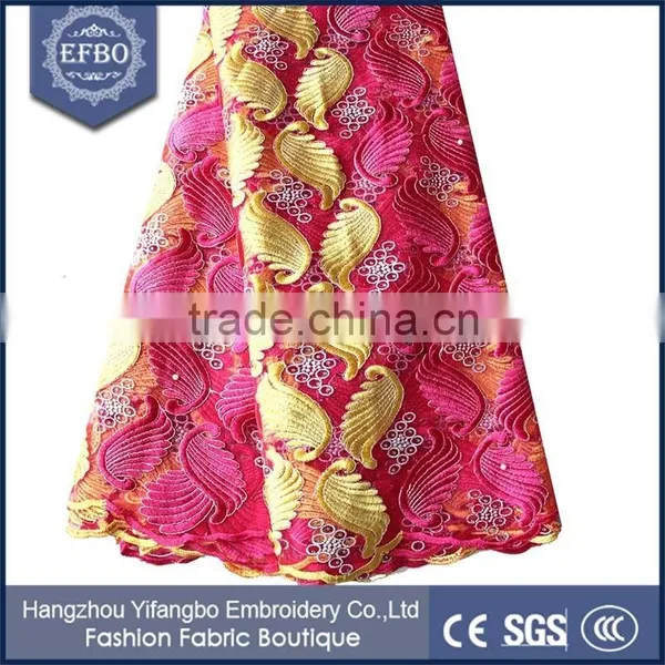 Indian Lace Embroidery Fabric Beaded French Lace Border for Wedding Dress photo-4