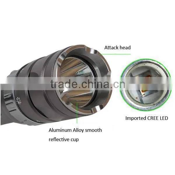 C89 Aluminum Alloy 500lumens High Power Wateroroof Rechargeable Flashlight Diving Torch With 5 Lighting Modes photo-5