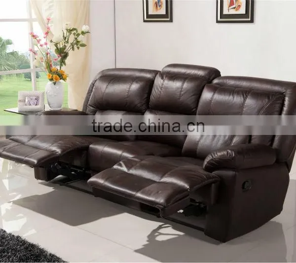 Italy Leather Recliner Sectional Sofa Furniture photo-2
