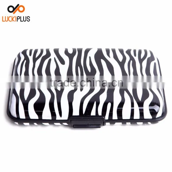 Luckiplus Inventory Sliver Pattern Aluminum Wallets Identity Theft Blocker photo-5