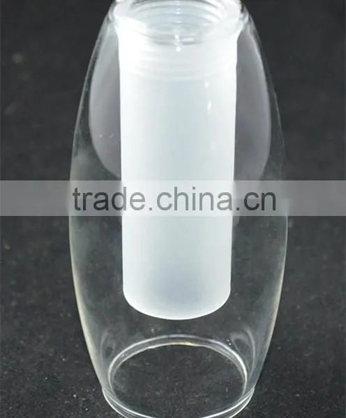 Double Wall Colored Glass Lamp Shade With Inside G9 Screw Inside Sandblasting Outside Clear photo-5