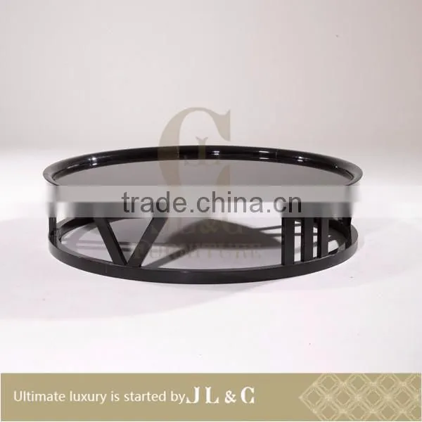 JT16-04 High-end Round Top Geometric Coffee Table Furniture Factory Price JL&C Luxury Home Furniture photo-2