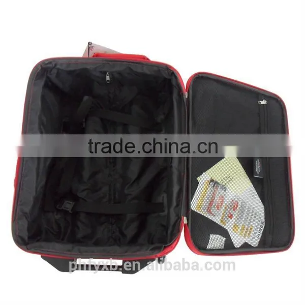 2015 Popular Red Fabric Trolley Suitcase 5pcs Set EVA Luggage Bag / Unique Luggage Sets/beautiful Luggage Sets photo-6