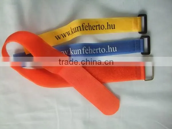 Custom Printed Logo Hook and Loop Cable Ties, Nylon Hook and Loop Cable Ties, High Quality Hook and Loop Cable Ties photo-2
