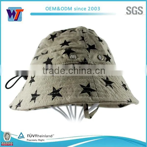 2016 Wholesale 100% Cotton Printed Embroidery Fishing Hat photo-4