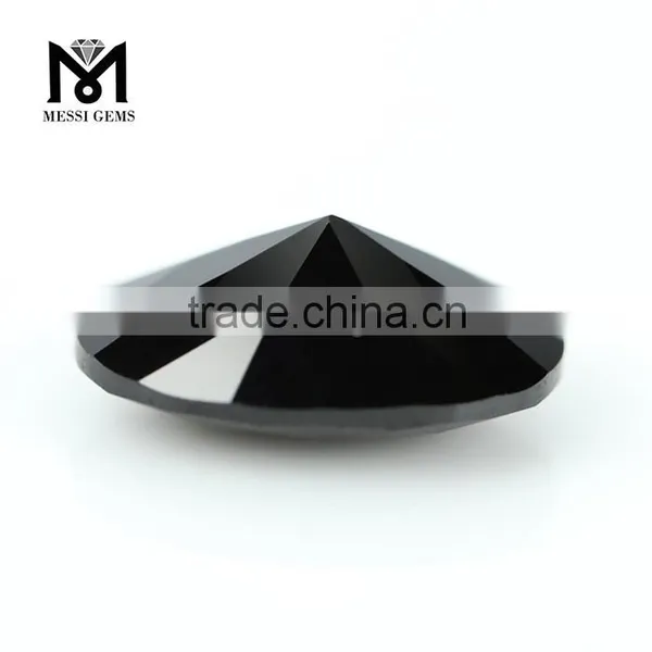 Synthetic 10x14MM Oval Loose Cheap Faceted Black Spinel Gemstone photo-4