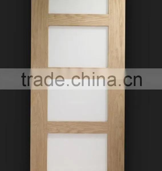North American 5 Panels Pattern Solid Meranti Shaker Door, Wooden Shaker Door photo-4