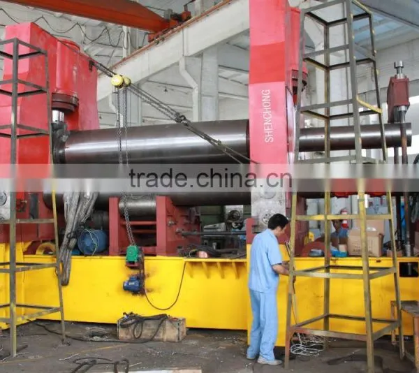 SW 11SNC 100X4000 3 Roller Roll Bending Machine for Metal Sheet,plate Bending Machine photo-6